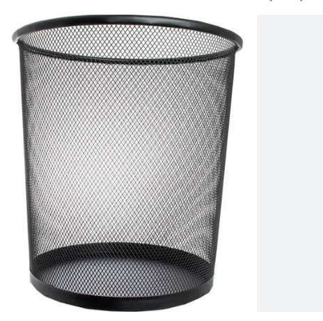 CESTO ESCRITORIO ARAMADO PRETO